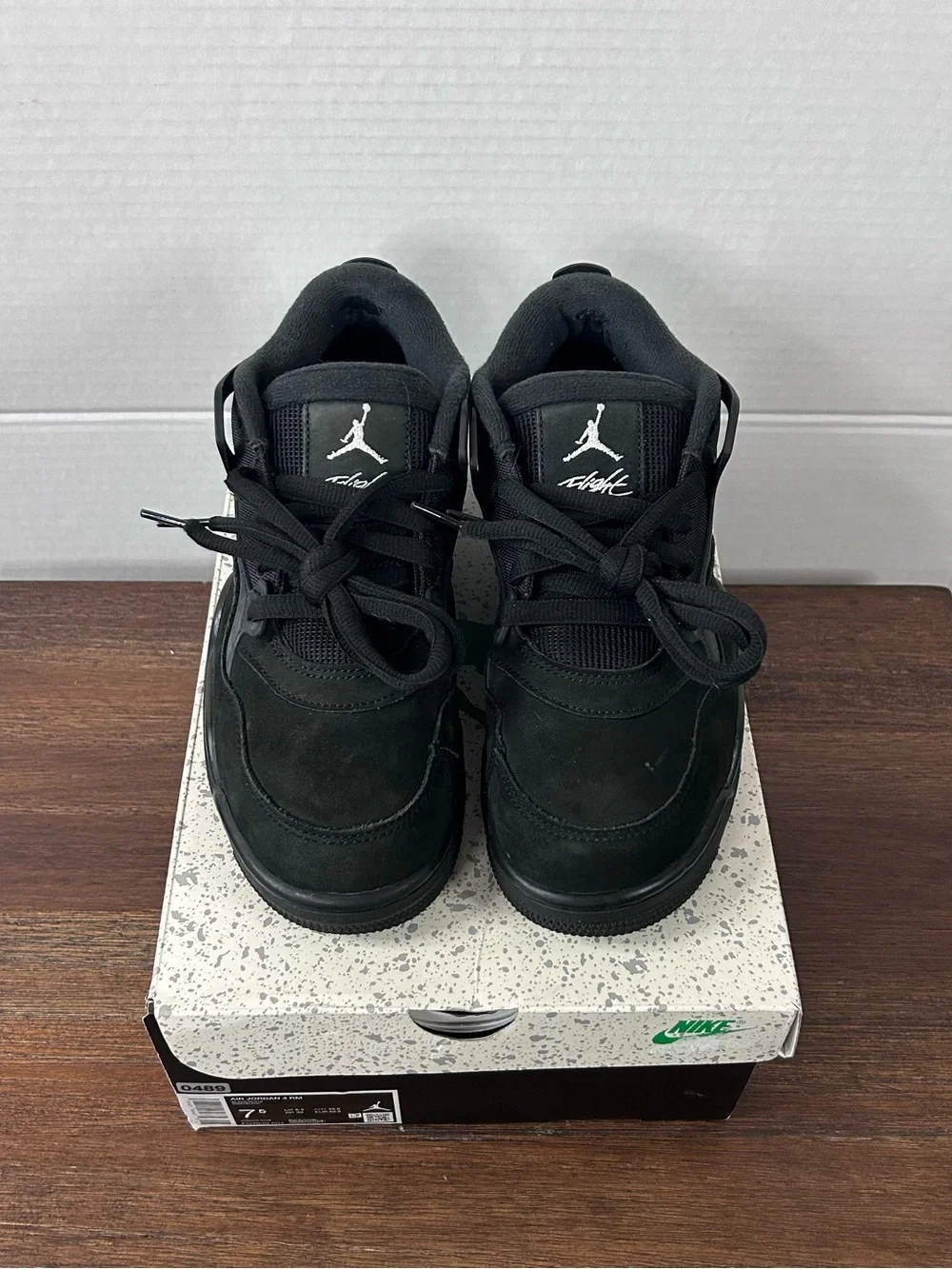 Nike Air Jordan 4 RM Black Cat Black/White M7.5/W9